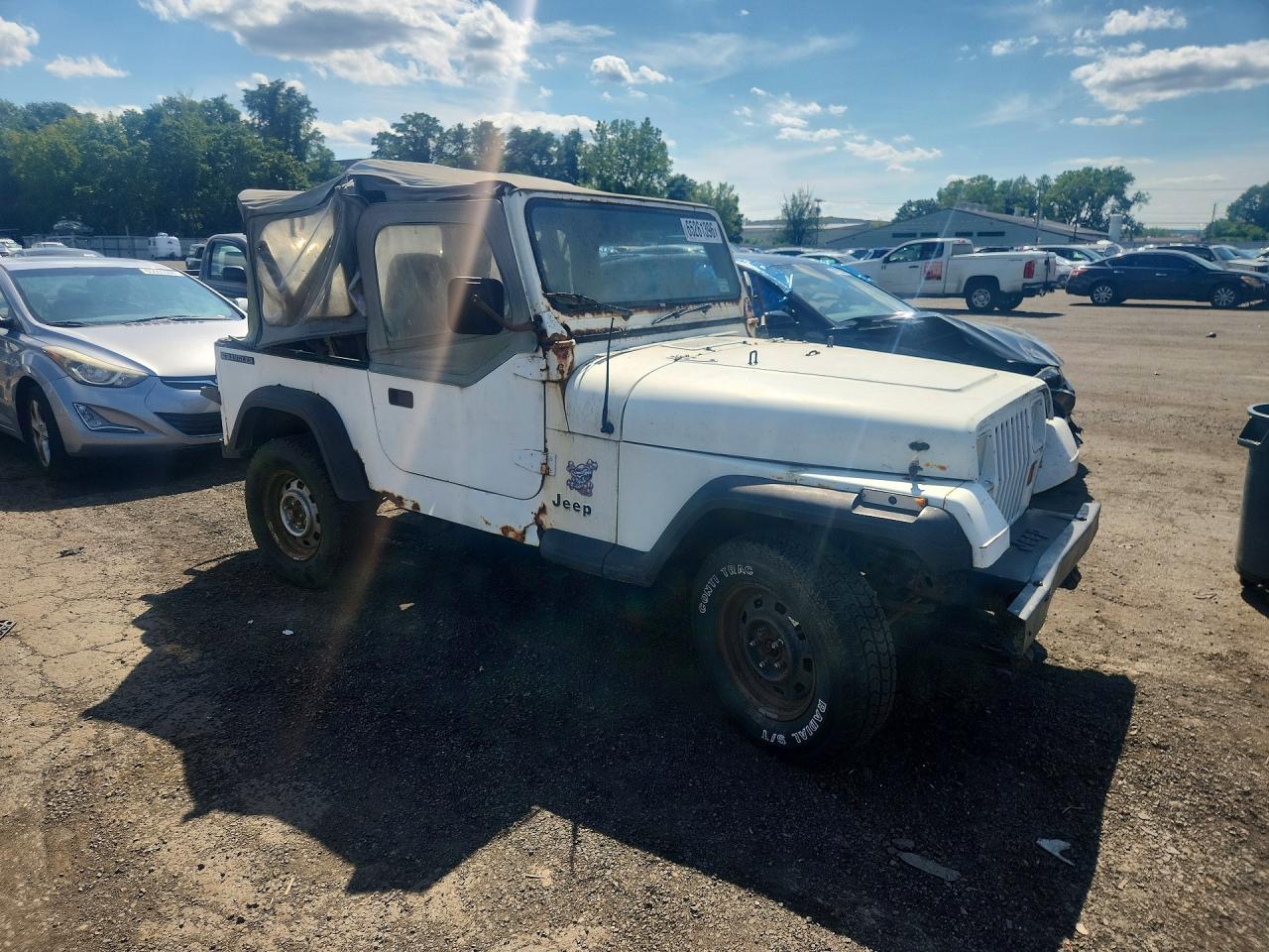 1987 Jeep Wrangler Белый vin: 2BCHV81S7HB542680