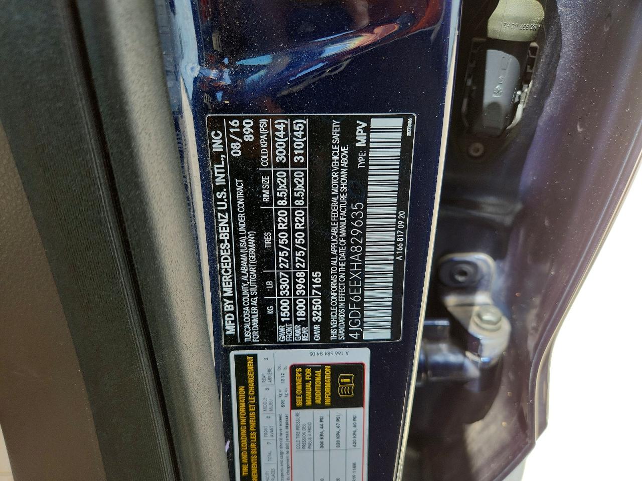 2017 Mercedes-benz Gls 450 4matic Blue vin: 4JGDF6EEXHA829635