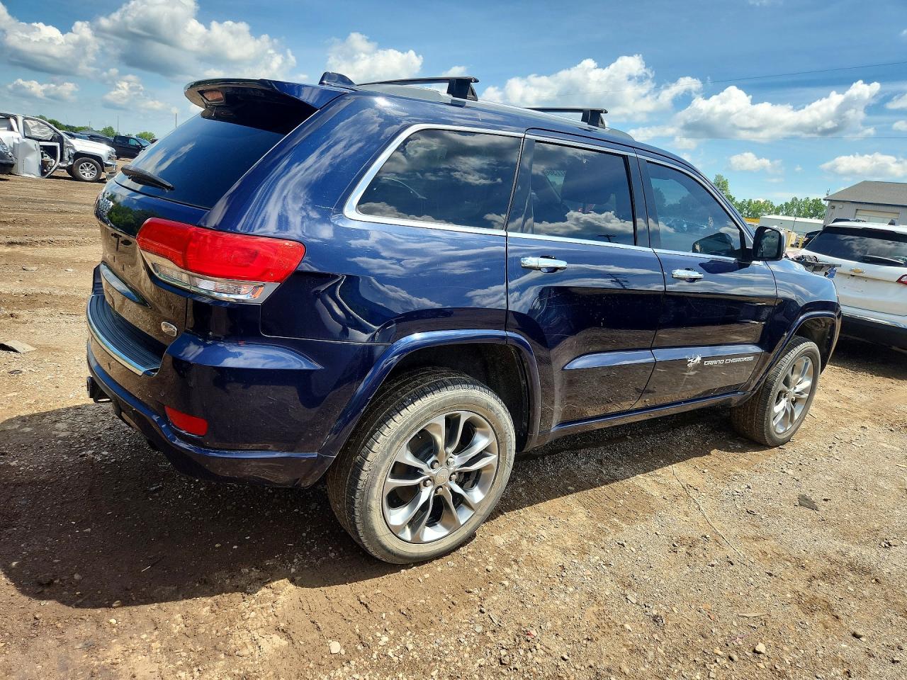 2014 Jeep Grand Cherokee Overland Blue vin: 1C4RJFCM9EC372304