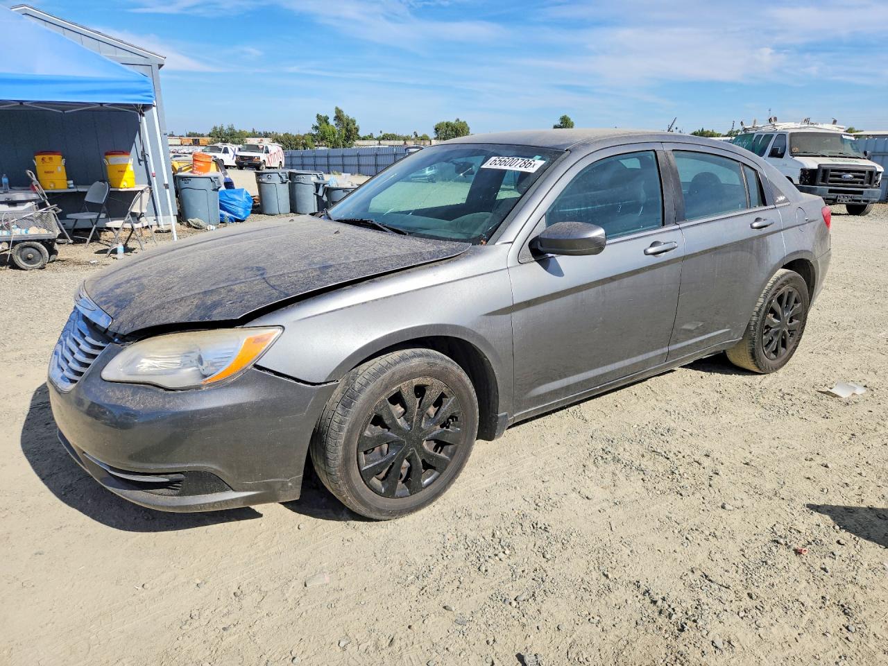 2012 Chrysler 200 Lx Gray vin: 1C3CCBAB1CN145110