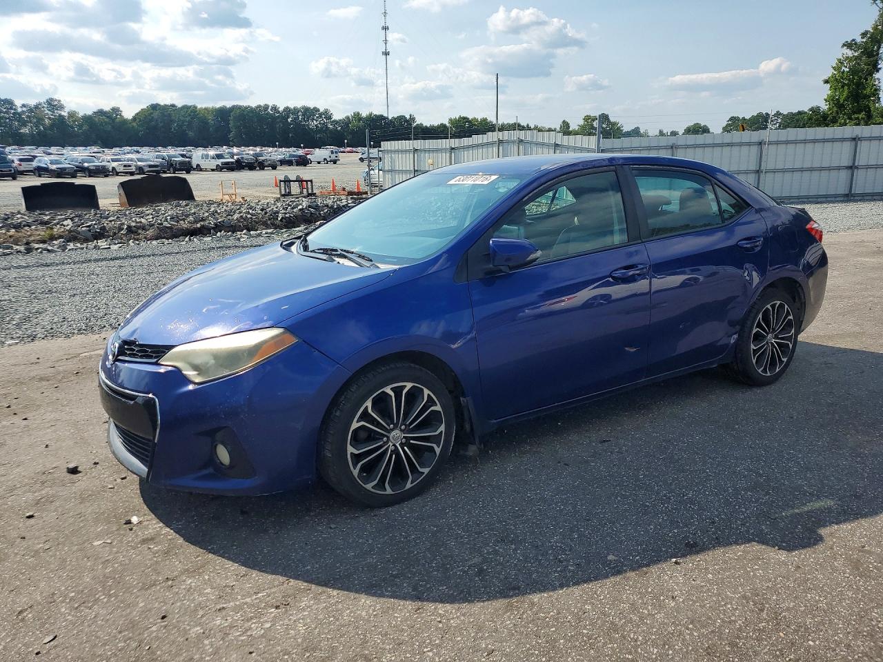 2015 Toyota Corolla S Plus Blue vin: 2T1BURHE3FC267567