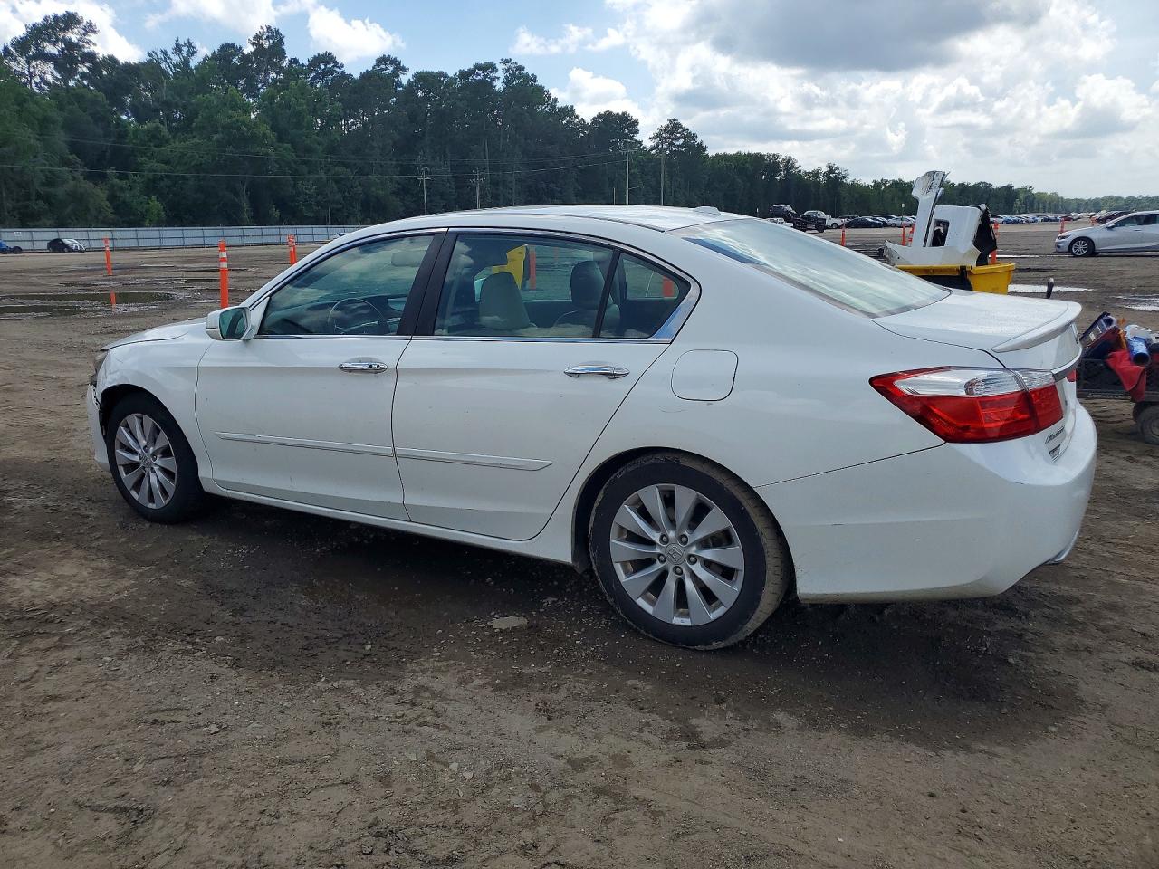 2013 Honda Accord Exl White vin: 1HGCR2F88DA059066
