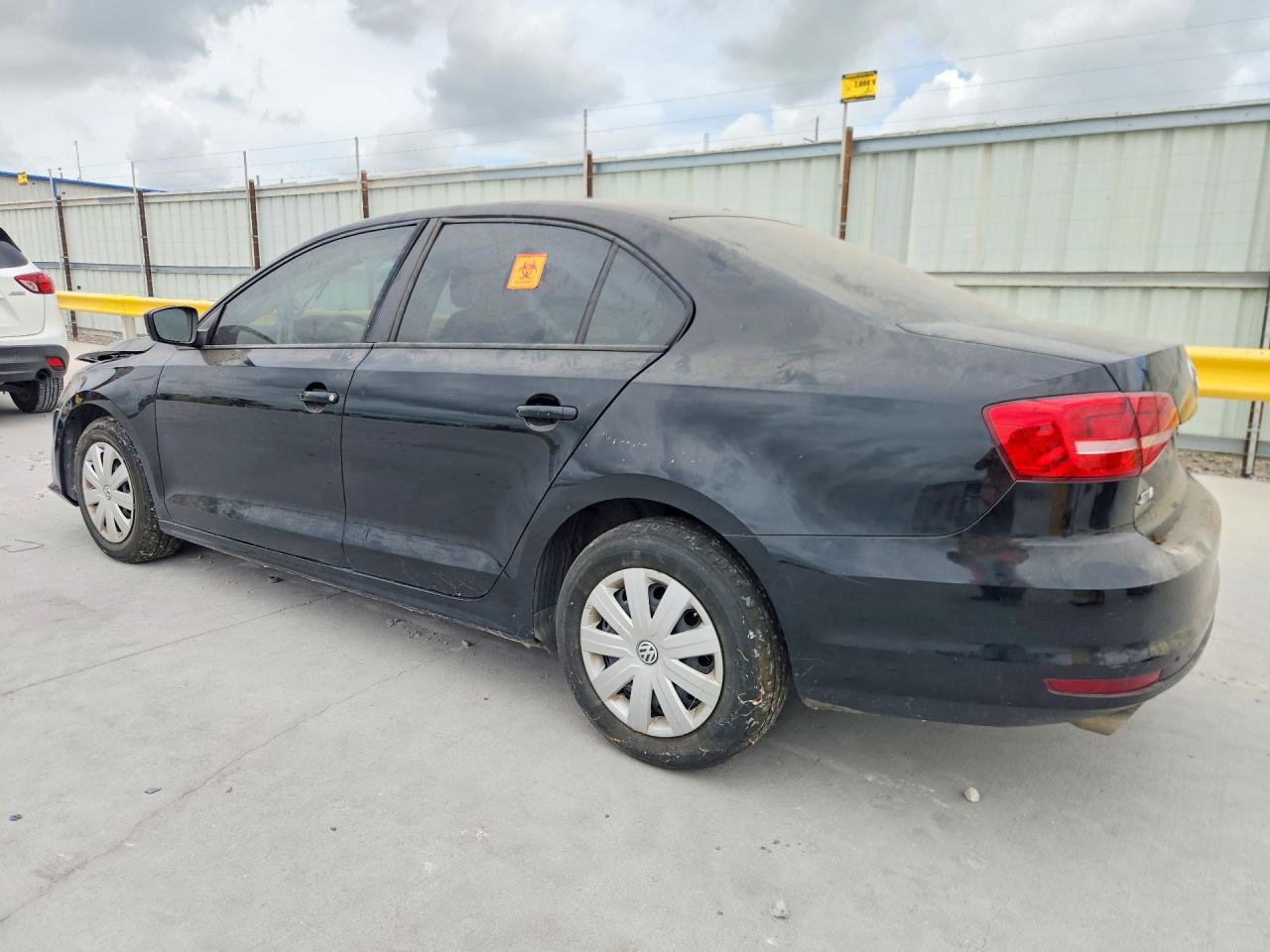 2015 Volkswagen Jetta Base Black vin: 3VW2K7AJ1FM404107
