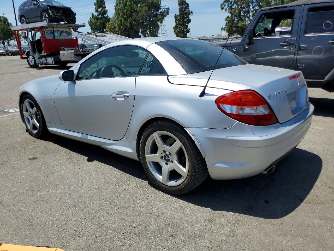 2005 Mercedes-benz Slk 350 Gray vin: WDBWK56F15F061177