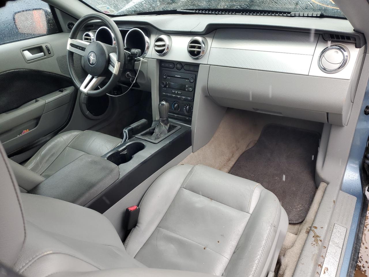 2007 Ford Mustang Blue vin: 1ZVFT80N675226419