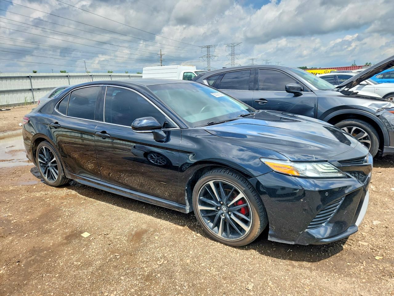 2018 Toyota Camry Xse Черный vin: 4T1B61HK8JU562947
