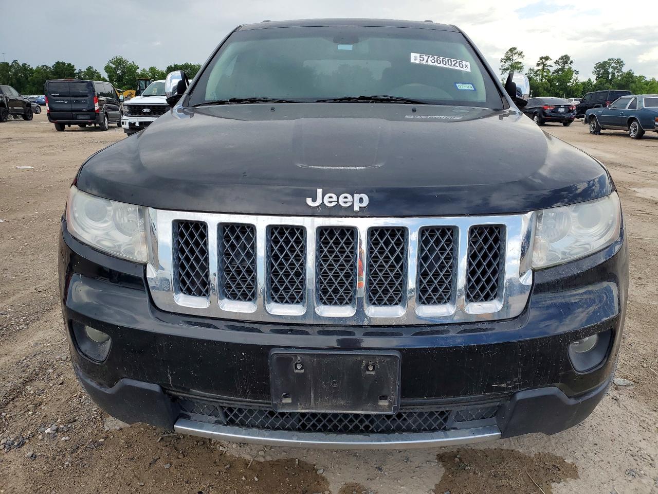 2013 Jeep Grand Cherokee Overland Black vin: 1C4RJECT9DC546064