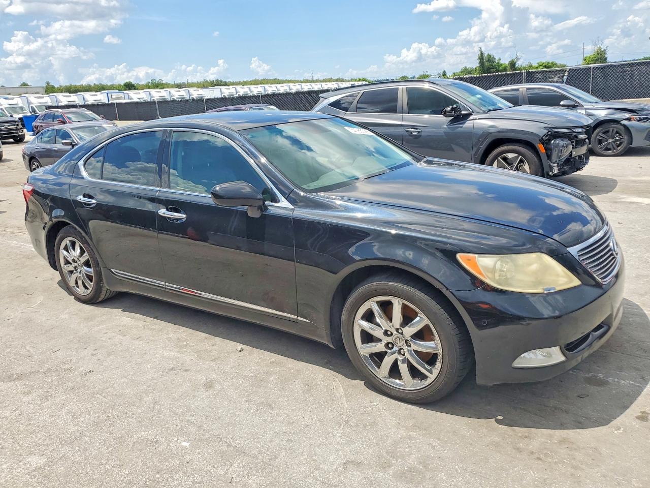 2008 Lexus Ls 460 Black vin: JTHBL46F685078234