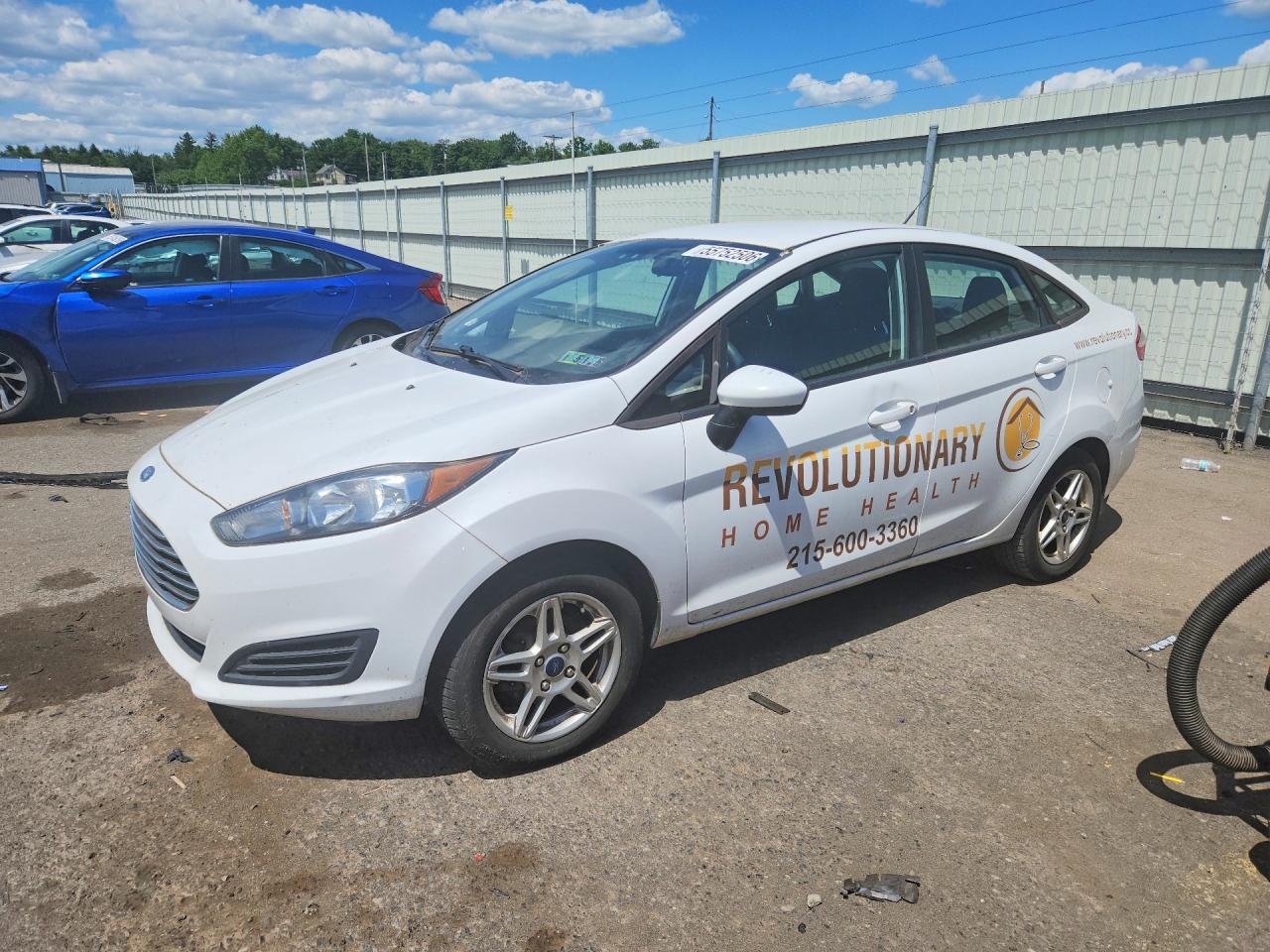 2017 Ford Fiesta Se White vin: 3FADP4BJ8HM155551