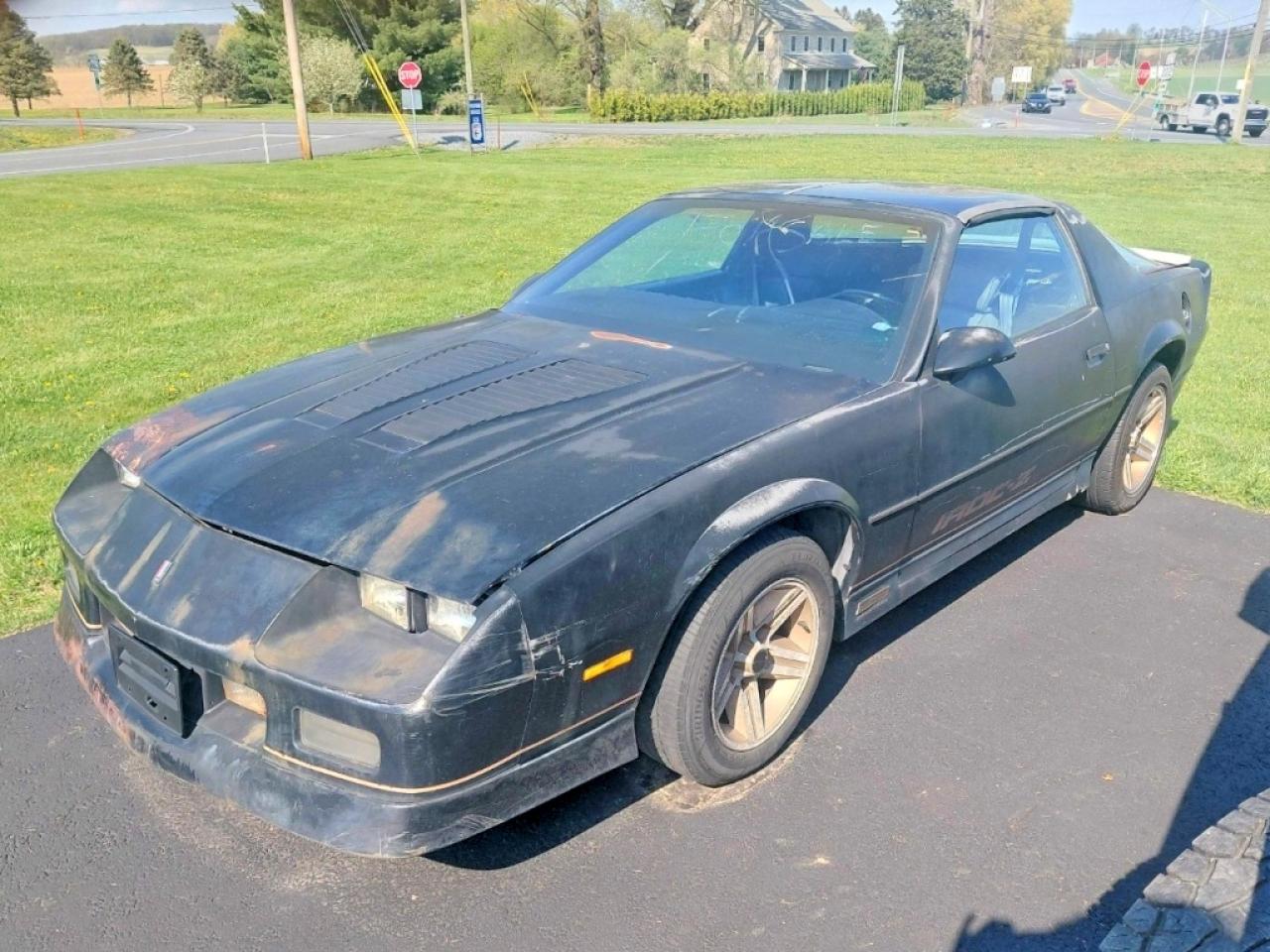 1987 Chev Camaro Черный vin: 1G1FP21F9HN102666