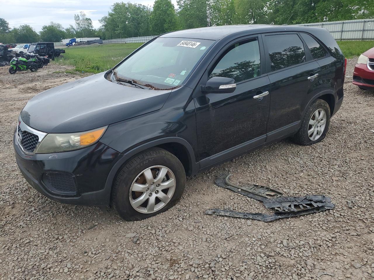 2012 Kia Sorento Lx Black vin: 5XYKT3A18CG246947