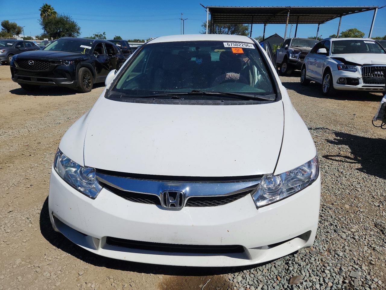 2011 Honda Civic Lx White vin: 2HGFA1F51BH309931