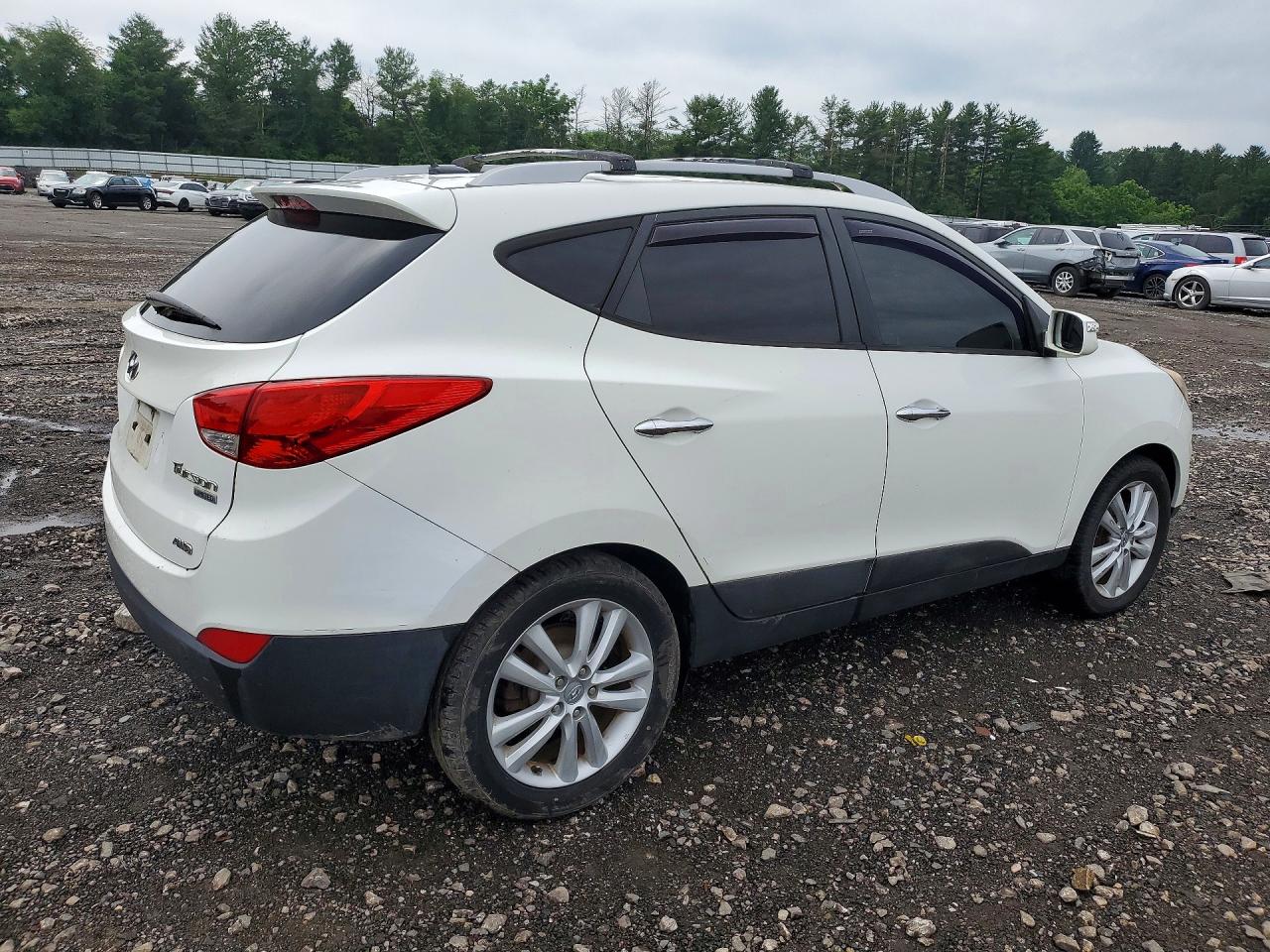 2012 Hyundai Tucson Limited Белый vin: KM8JUCAC0CU405268