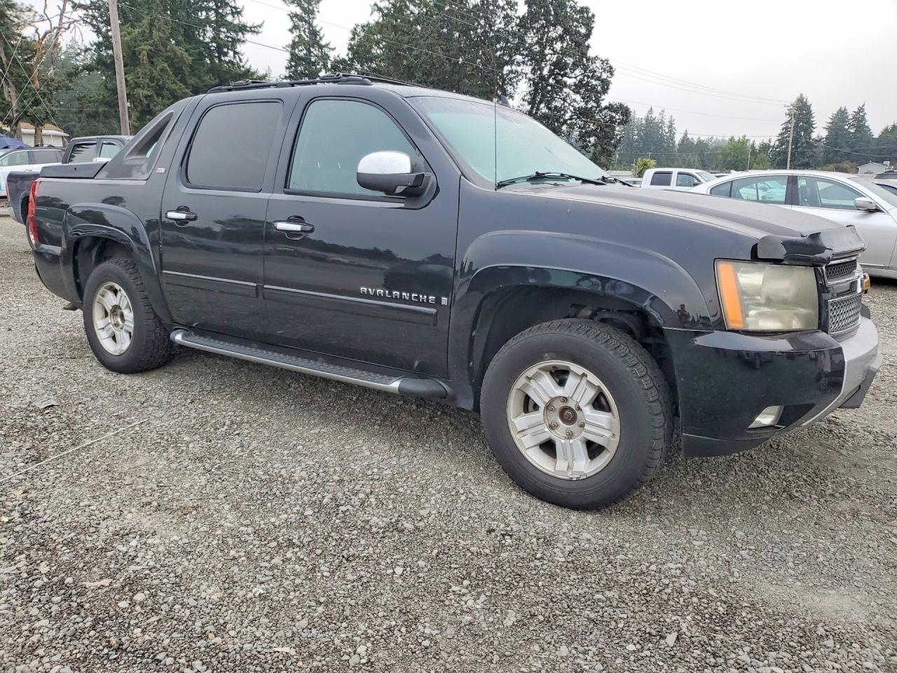 2007 Chevrolet Avalanche K1500 Black vin: 3GNFK12377G237664