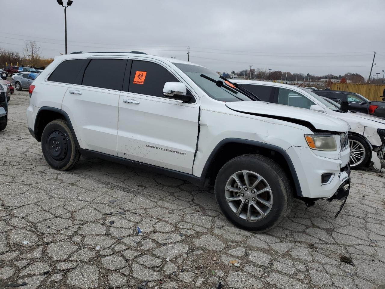 2014 Jeep Grand Cherokee Limited White vin: 1C4RJEBG1EC303385