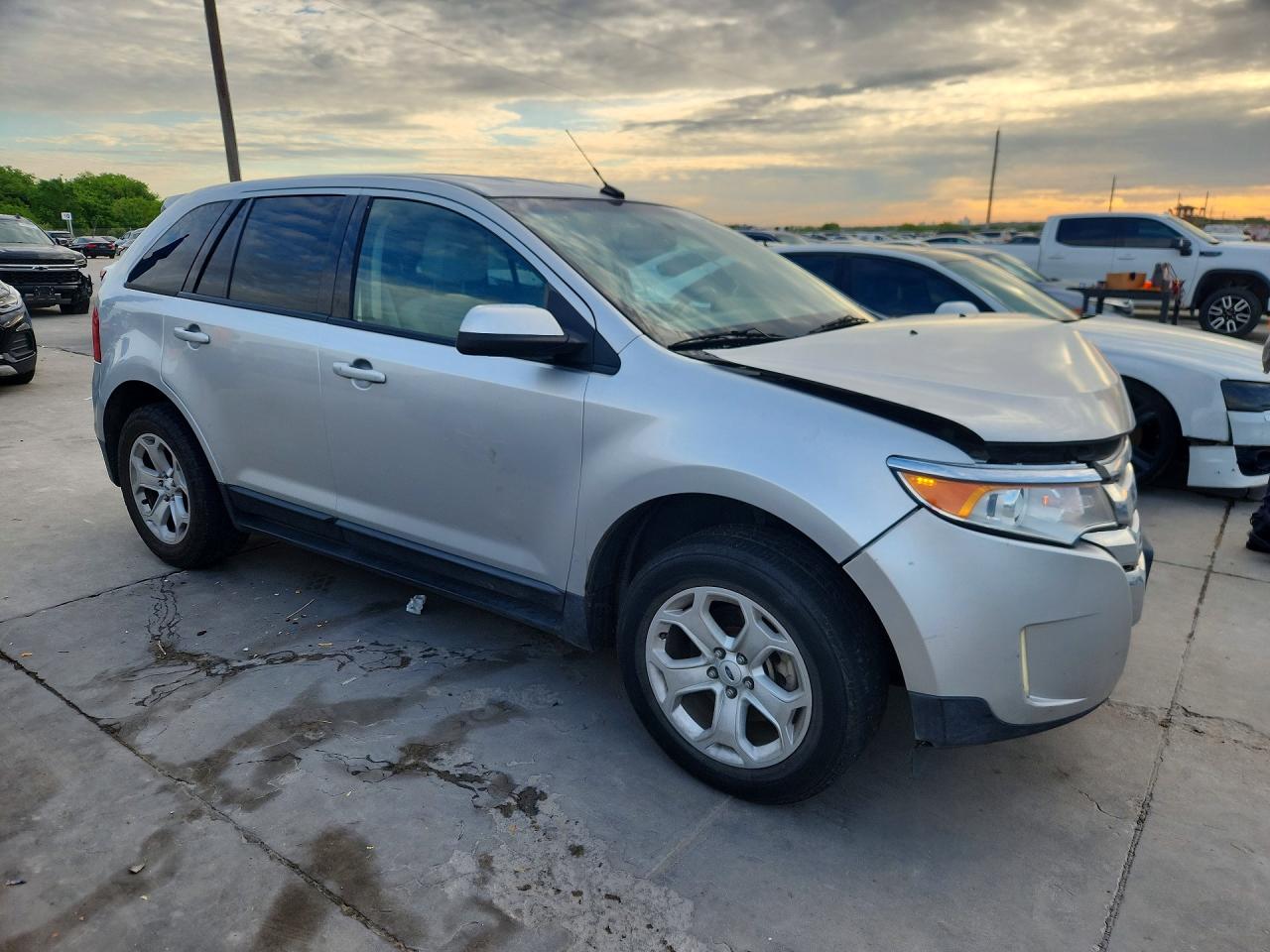 2013 Ford Edge Sel Silver vin: 2FMDK3J98DBA13878