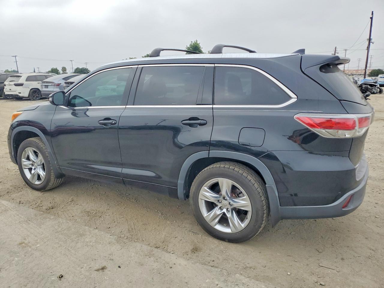 2015 Toyota Highlander Limited Black vin: 5TDDKRFH0FS145543
