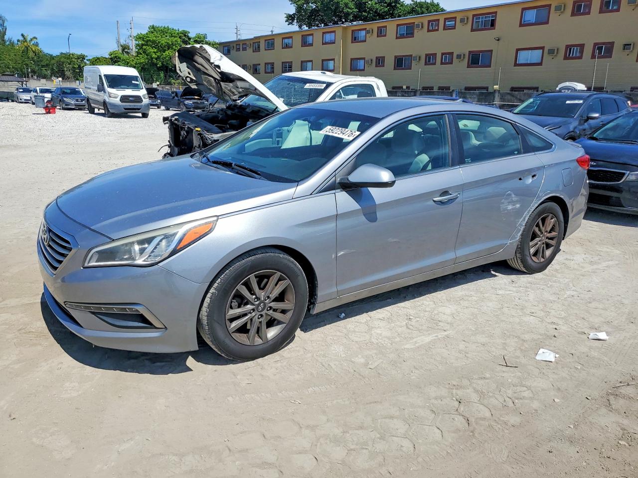 2015 Hyundai Sonata Se Gray vin: 5NPE24AF9FH026411