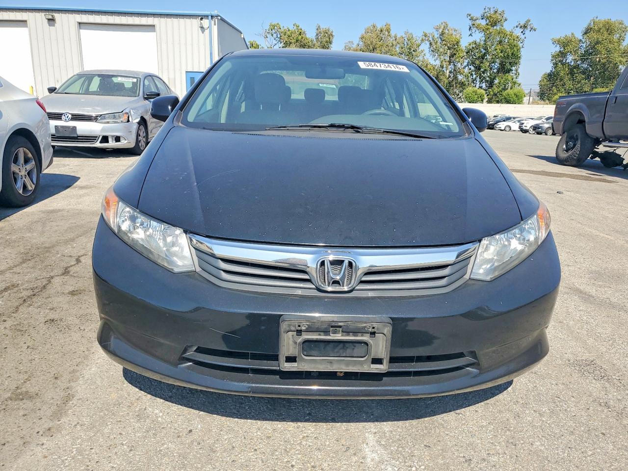 2012 Honda Civic Lx Black vin: 19XFB2F59CE378915