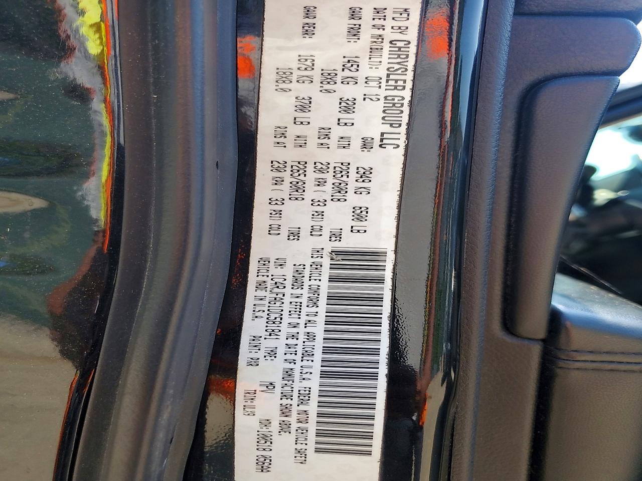 2013 Jeep Grand Cherokee Laredo Black vin: 1C4RJFAG1DC581841