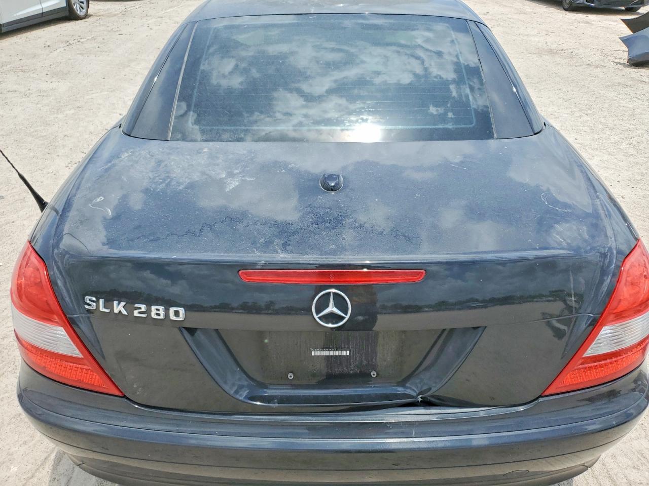 2007 Mercedes-benz Slk 280 Black vin: WDBWK54F87F145051