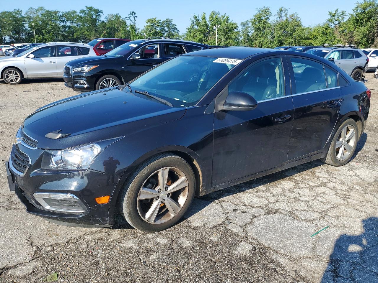 2015 Chevrolet Cruze Lt Black vin: 1G1PE5SB1F7103156