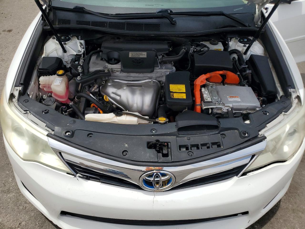 2014 Toyota Camry Hybrid Le White vin: 4T1BD1FK4EU108483
