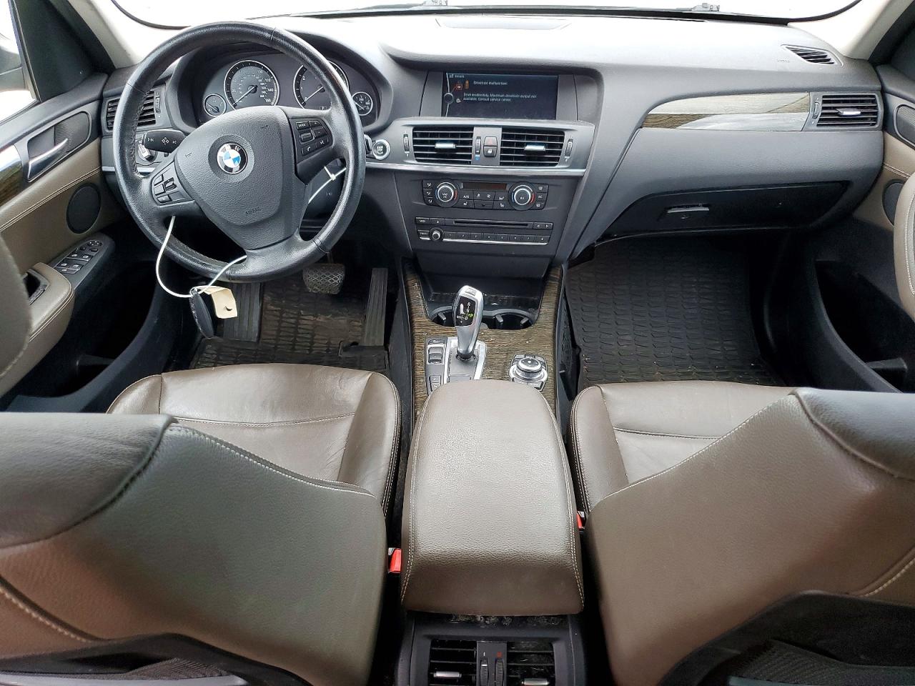 2013 Bmw X3 Xdrive28i Silver vin: 5UXWX9C53D0A32482