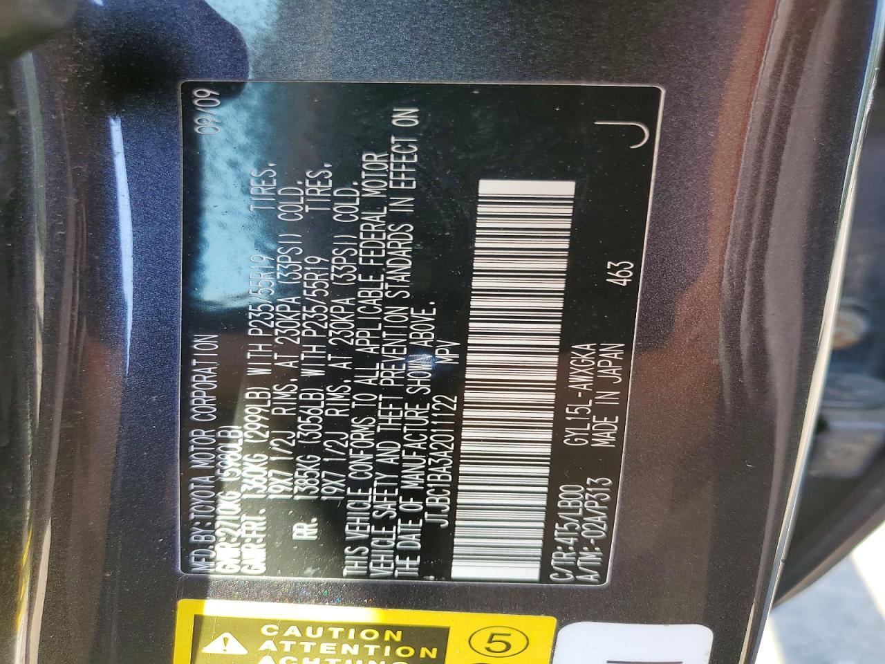 2010 Lexus Rx 450h Gray vin: JTJBC1BA3A2011122
