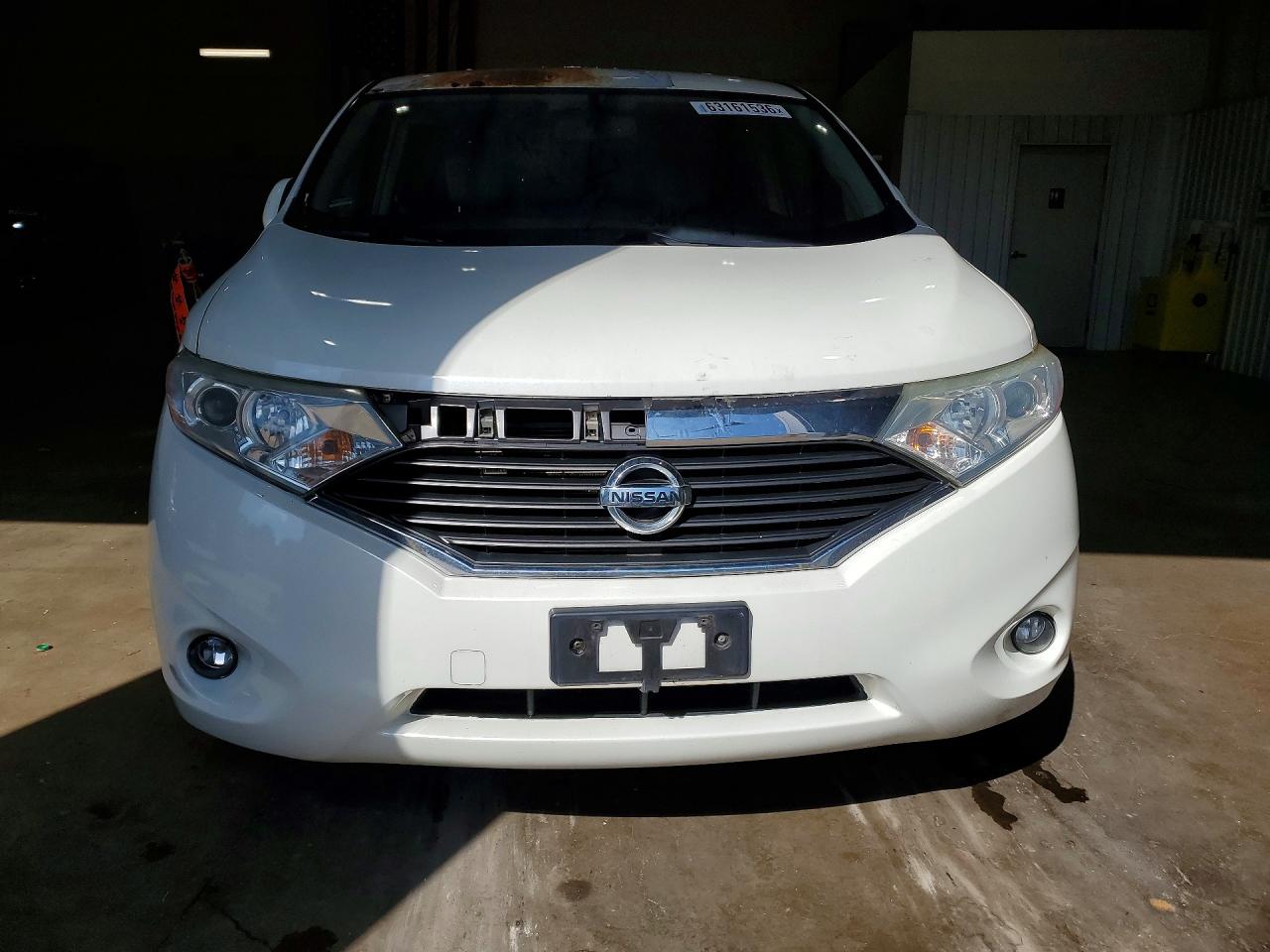 2013 Nissan Quest 3.5 S White vin: JN8AE2KP0D9066033