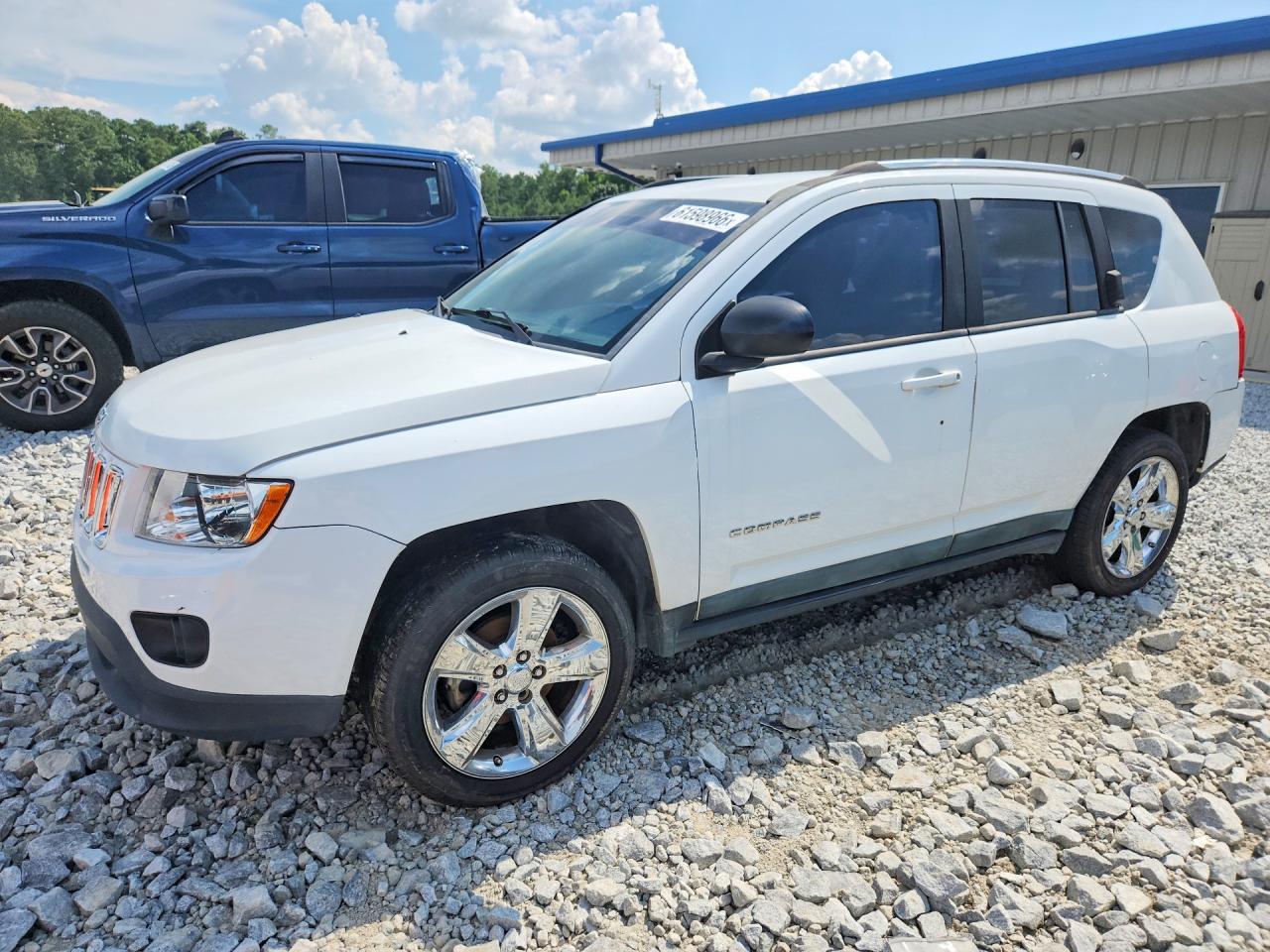 2011 Jeep Compass Sport White vin: 1J4NT1FB1BD253314