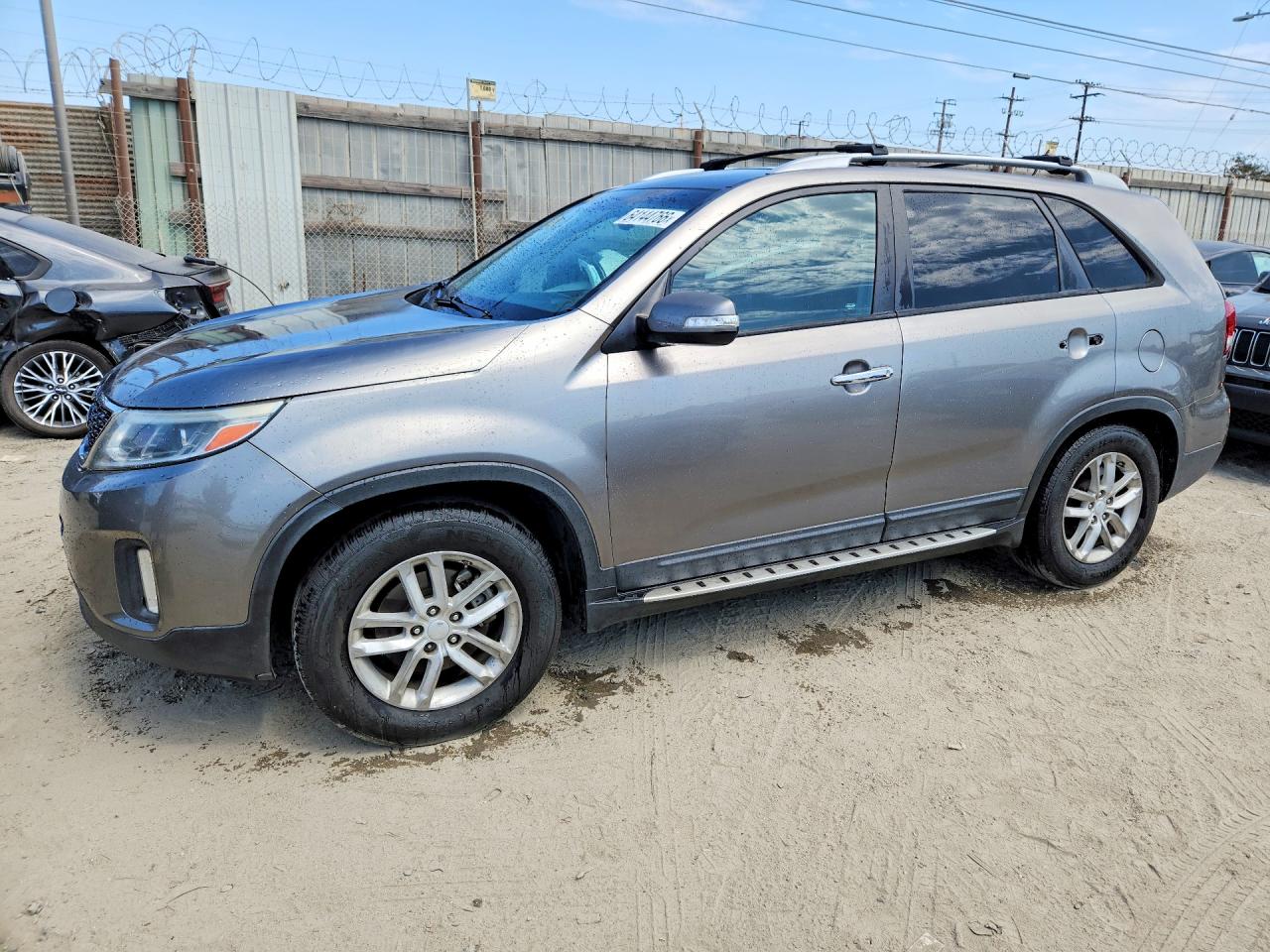 2015 Kia Sorento Lx Gray vin: 5XYKT4A68FG557154