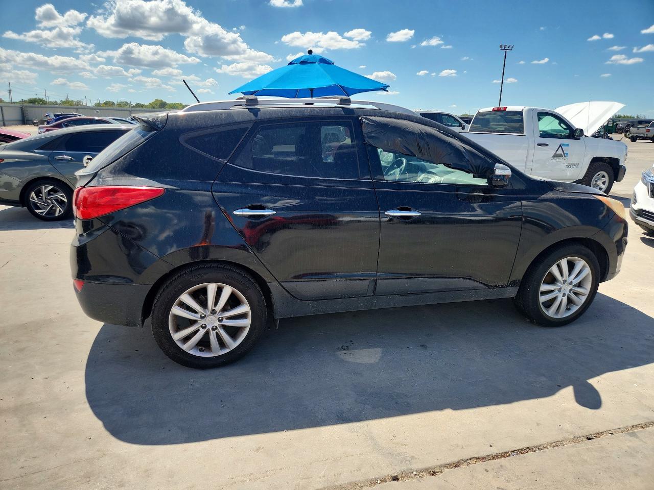 2012 Hyundai Tucson Limited Black vin: KM8JU3AC3CU489845