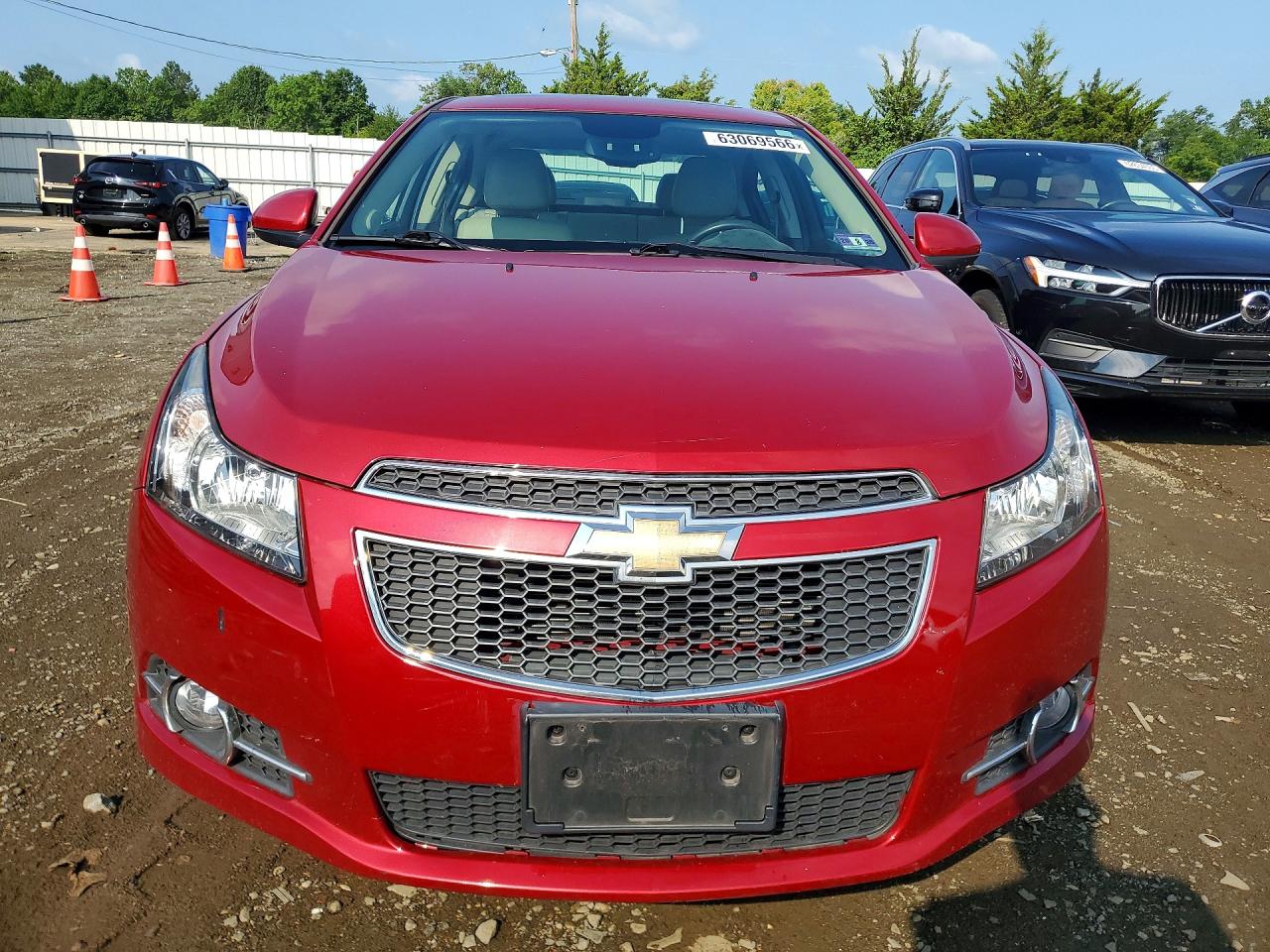 2013 Chevrolet Cruze Ltz Red vin: 1G1PG5SB0D7265836