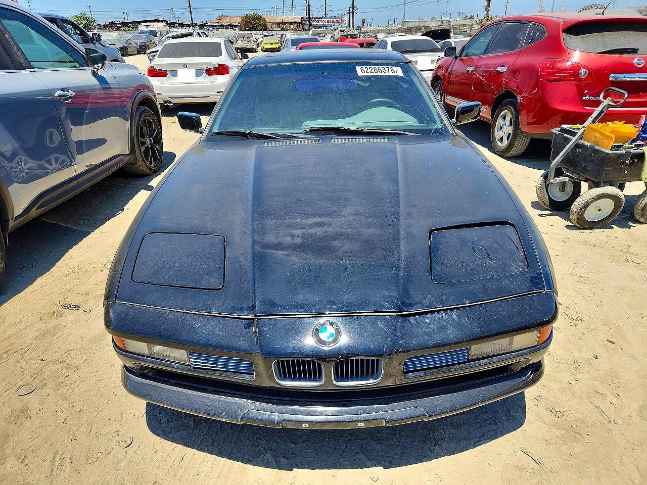 1991 Bmw 850 I Black vin: WBAEG1319MCB42394