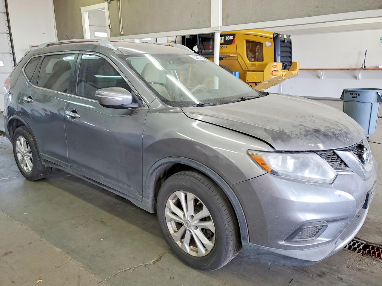 2015 Nissan Rogue Sv Gray vin: KNMAT2MT1FP501183