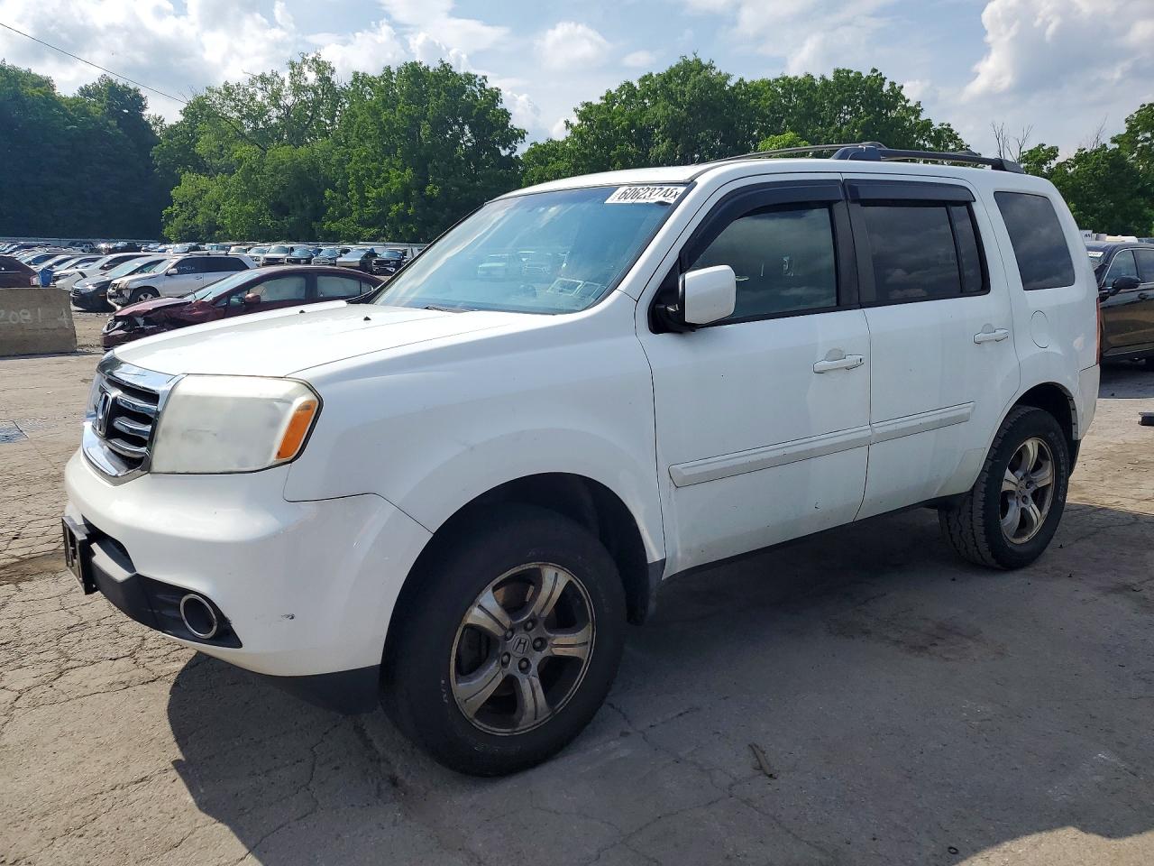2012 Honda Pilot Exln White vin: 5FNYF4H79CB029304