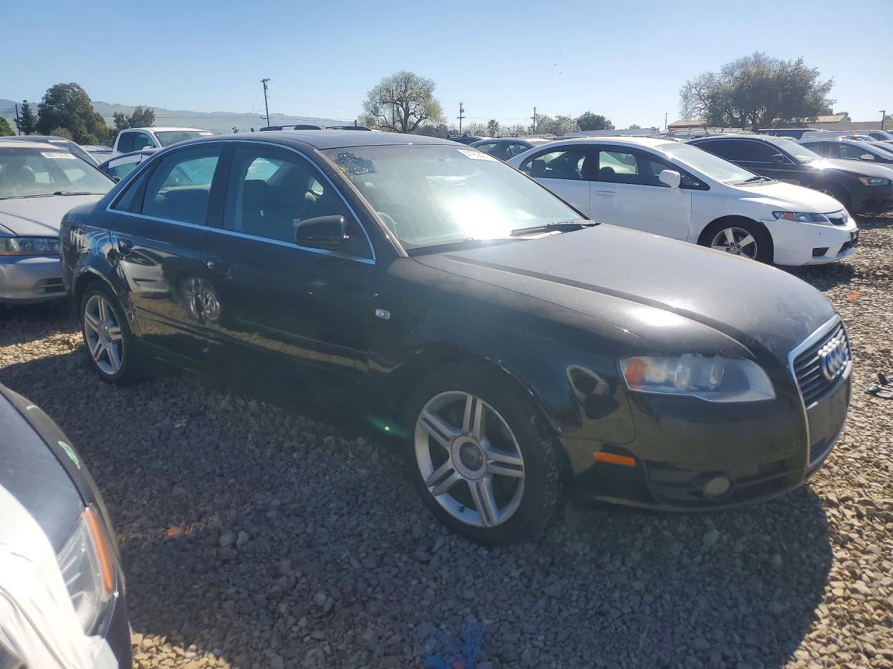 2007 Audi A4 2 Black vin: WAUAF78E67A132113