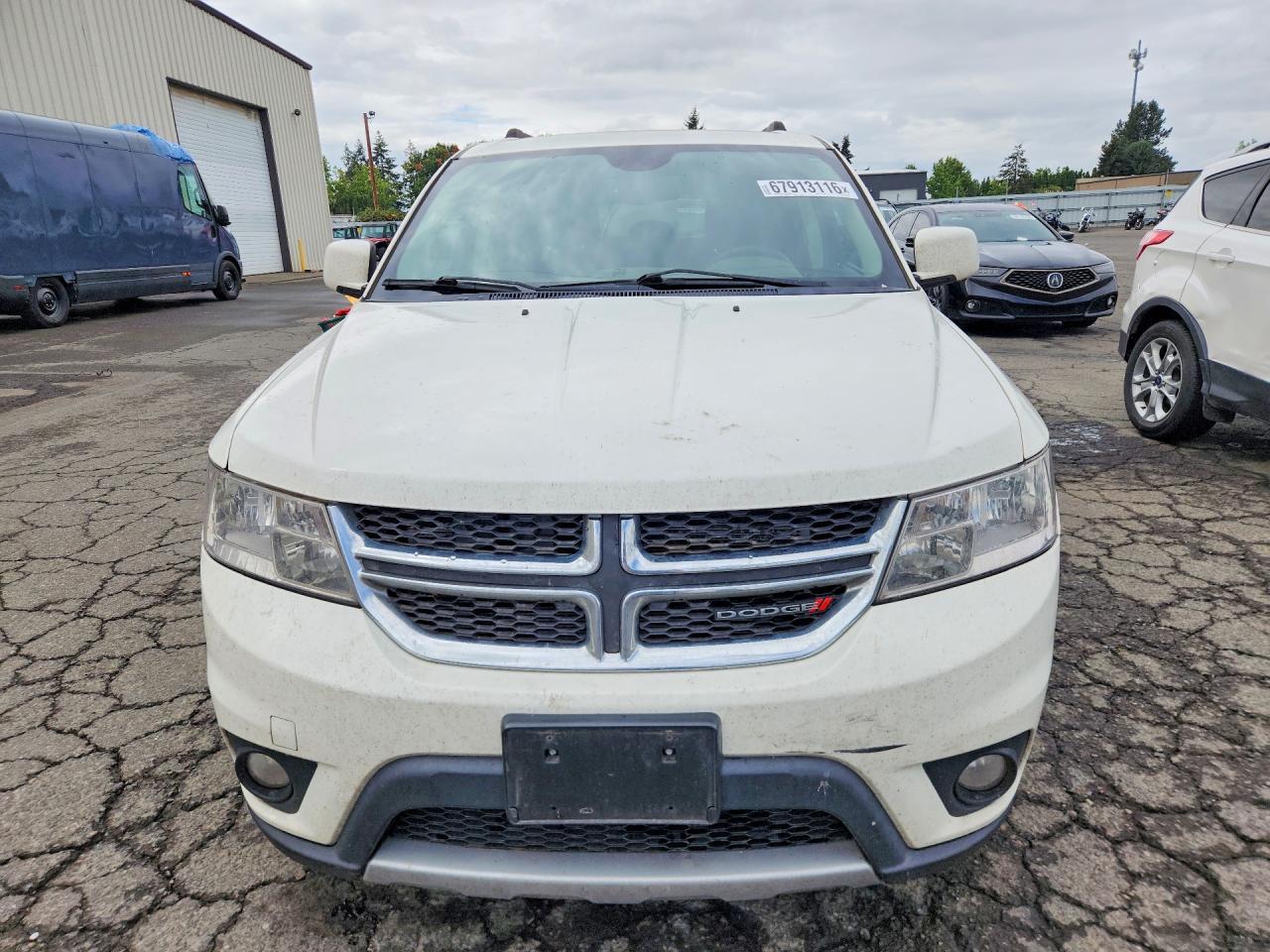 2014 Dodge Journey Sxt White vin: 3C4PDDBG8ET167916