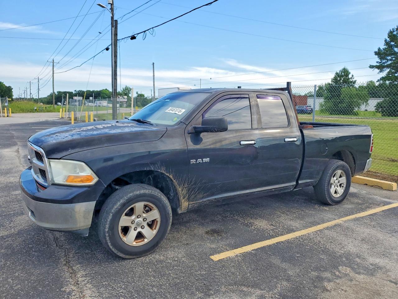 2009 Dodge Ram 1500 Black vin: 1D3HB18P19S801565