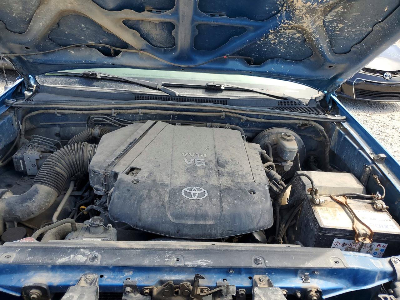 2005 Toyota Tacoma Double Cab Long Bed Blue vin: 5TEMU52N05Z092570