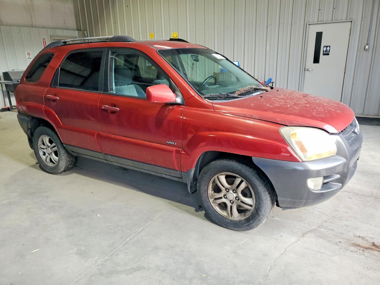 2005 Kia Sportage Red vin: KNDJE723157062253