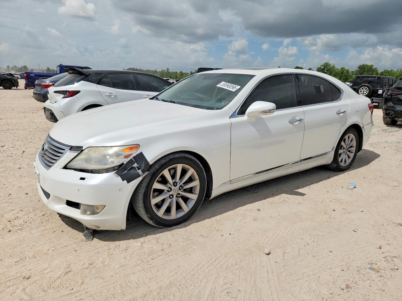 2012 Lexus Ls 460 White vin: JTHCL5EFXC5013889