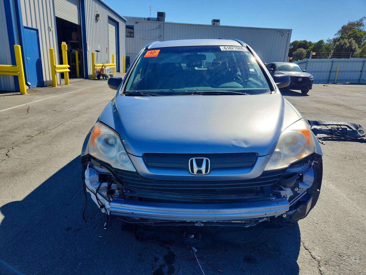 2007 Honda Cr-v Lx Blue vin: JHLRE48387C020670