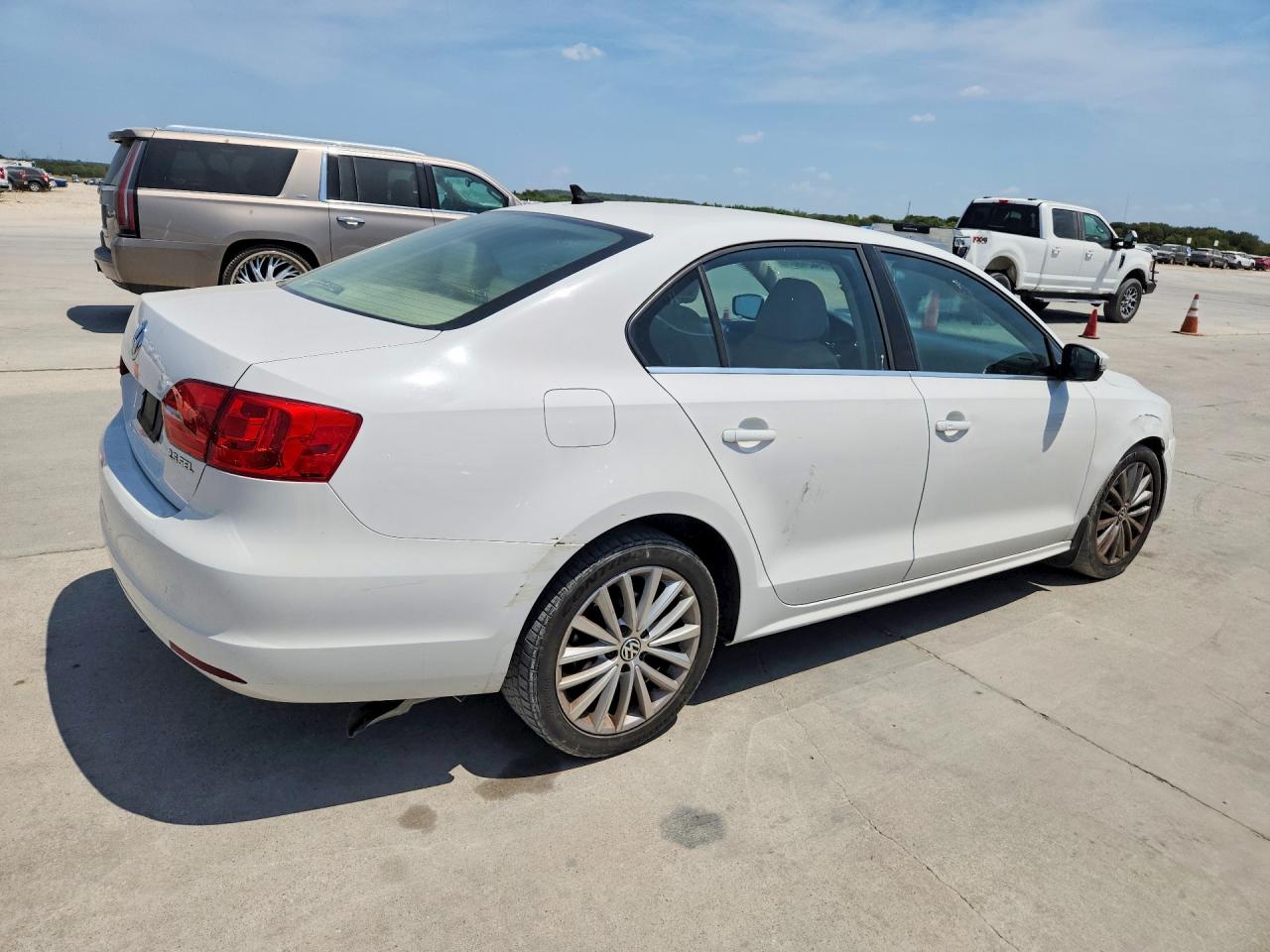 2011 Volkswagen Jetta Sel White vin: 3VWLX7AJ6BM374408