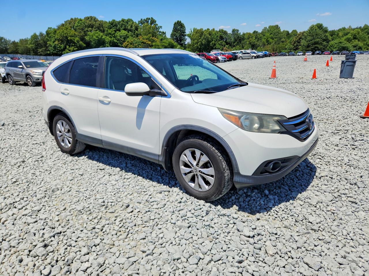 2013 Honda Cr-v Exl White vin: 5J6RM3H7XDL016820