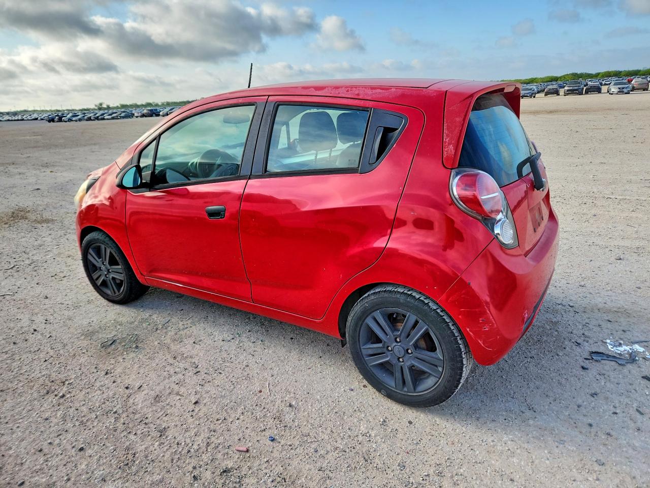 2013 Chevrolet Spark Ls Red vin: KL8CB6S95DC624430