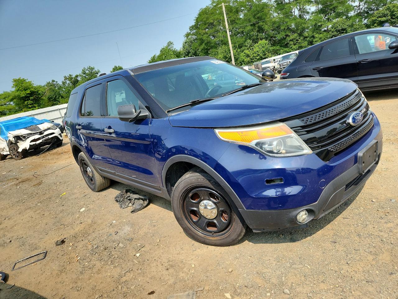 2015 Ford Explorer Police Interceptor Blue vin: 1FM5K8AR8FGC67927