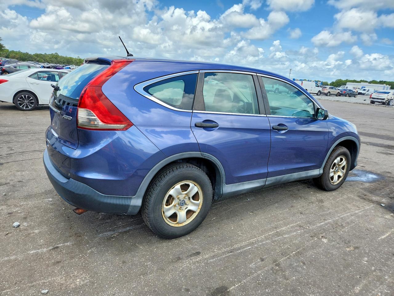 2014 Honda Cr-v Lx Blue vin: 2HKRM4H33EH661095
