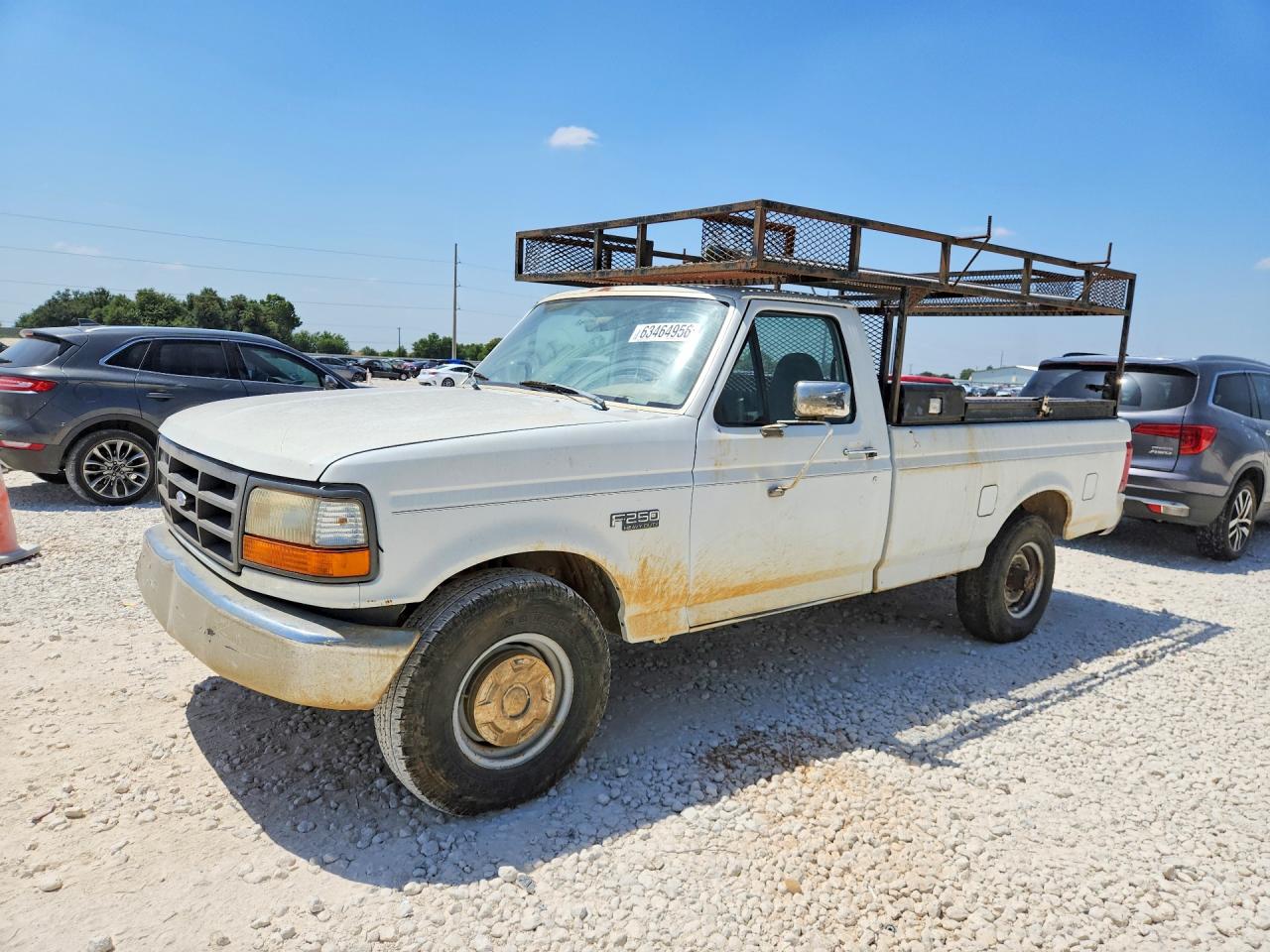 1997 Ford F250 White vin: 3FTHF25H6VMA72630